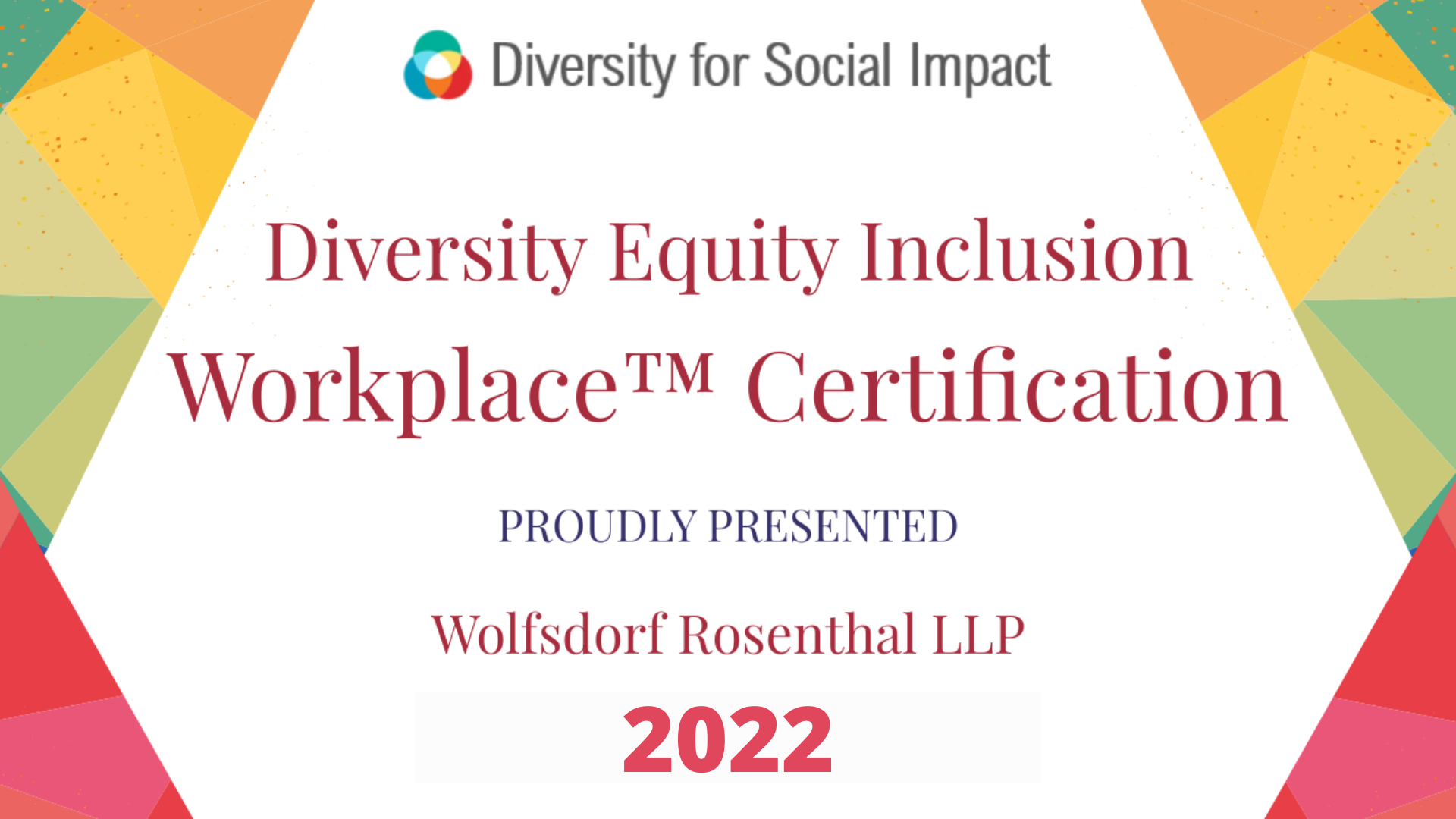 Diversity for Social Impact Award