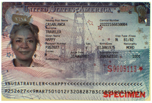 border crossing card, taken from USCIS.gov