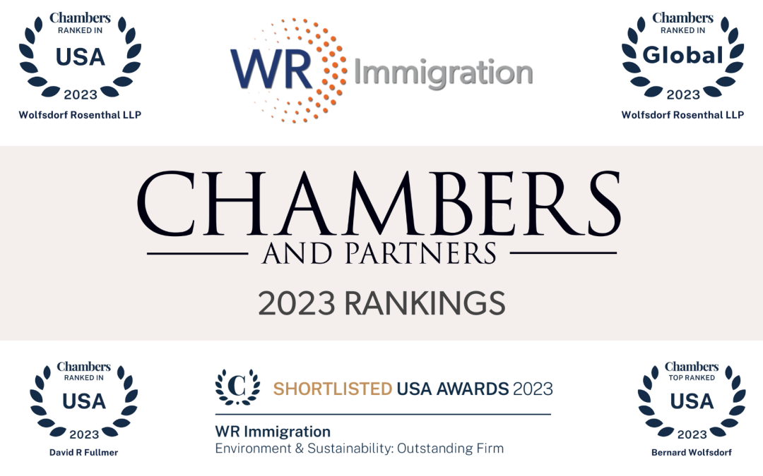 Chambers USA 2023 Recognizes WR Immigration Among Top Corporate Immigration Law Firms