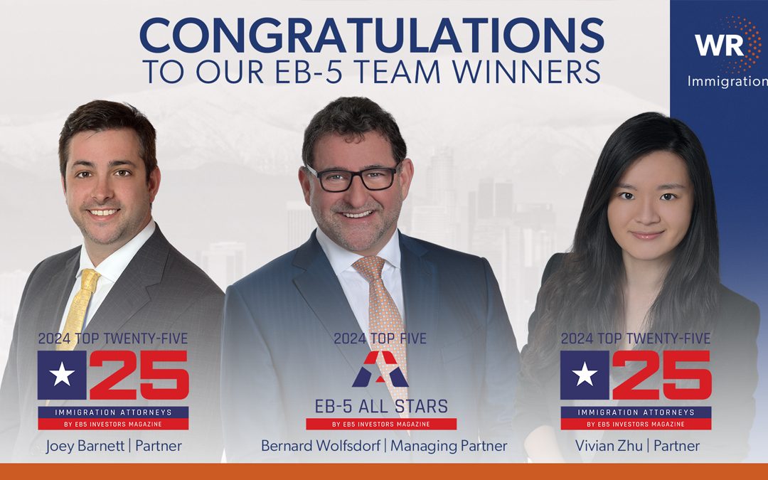 EB5 Investors Magazine Recognizes WR Partners as Top Attorneys